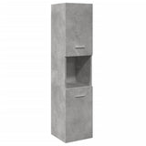 3 Piece Bathroom Furniture Set Concrete Grey Engineered Wood 3324867