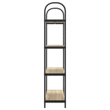 Bookshelf 4-Tier 80 x 30 x 146 cm Engineered wood Sonoma Oak 879894