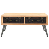 Coffee Table Solid Fir Wood 115x55x50 cm 245777
