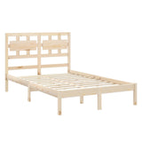 Bed Frame without Mattress 120x200 cm Solid Wood 3105660
