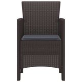 Garden Chair 2 pcs Brown 53 x 49 x 85 cm Polypropylene 847456