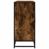 Sideboard Smoked Oak 134x35x76 cm Engineered Wood 3300817