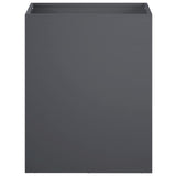 Garden Planter Anthracite 40 x 30 x 50 cm Cold-rolled Steel 8005488