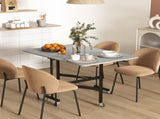 Mobile Drop Leaf Table, Folding Dining Table with 6 Wheels & Brakes, Kitchen Table for Small Spaces, T3398P342434
