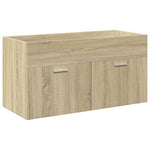 ZNTS Bathroom Sink Cabinet with Built-in Basin Sonoma Oak 3324985