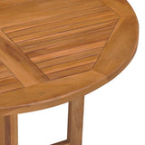 Folding Garden Dining Table 90x75 cm Solid Teak Wood 315446