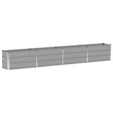 Planter Light Grey 320 x 40 x 45 cm Steel 42018138