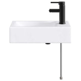 Bathroom Wash Basin Matte Black 45.5 x 25.5 x 13 cm Metal 890223