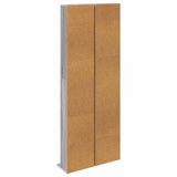 CD Cabinet 2 pcs Grey Sonoma 33 x 23.5 x 175 cm Engineered Wood 8012653