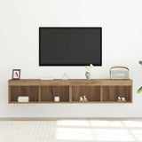 TV Cabinet Set with LED 2 pcs Artisan Oak 80 x 30 x 30 cm 862203