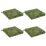 Seat Cushions SOEST 4 pcs 100% Polyester Leaf Design 944578