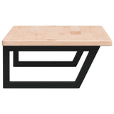 Basin Shelf Wall Mounted Steel and Solid Wood Oak 3302387