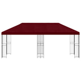 6 x 3 m Burgundy Polyester and Steel 190 3375992