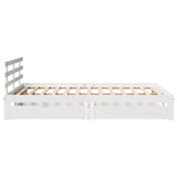 Bed Frame with Drawers without Mattress White 140x200 cm 3302011
