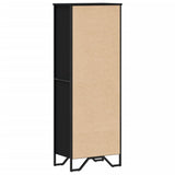 Bookcase Black 50x31x137.5 cm Engineered Wood 848609