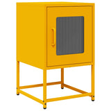 ZNTS Bedside Cabinet Mustard Yellow 36x39x60.5 cm Cold-rolled Steel 853329