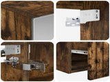 Bathroom Cabinet Set 5 pcs Smoked Oak Engineered Wood 3406595