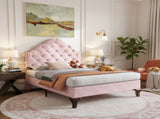 Upholstered bed 90*190 with slatted frame and Upholstered bed with height-adjustable WF309562AAP