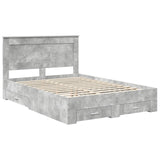 Bed Frame with Drawer with Headboard Manual Engineered Wood 3410321