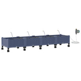 Garden Planter with Irrigation&Wheels 4 pcs Grey PP 3423145