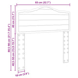 Headboard Concrete Grey Engineered wood 888719