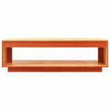 Coffee Table Wax Brown 110x50x33.5 cm Solid Wood Pine 844135