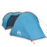 Camping Tent Tunnel 4-Person Blue Waterproof 94395