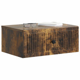 Bedside Cabinet with Drawer 2 pcs Smoked Oak 49 x 34.5 x 20 cm 897946
