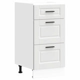 ZNTS Kitchen Base Cabinet Porto White Engineered Wood 854220