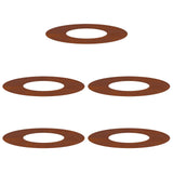 suitable for Flat Tree Rings 5 pcs Rusty 30/60 cm 873675
