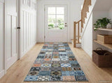 Rug Runner ORIZ 1150 gsm Blue 100% polyester chemical fiber 42045517