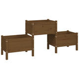Planter Honey Brown 178.5x44x75 cm Solid Wood Pine 822250