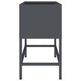 Raised Garden Planter Anthracite 60 x 26 x 45 cm Steel 865885