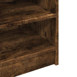 Sink Cabinet Smoked Oak 90x29x55 cm Engineered Wood 848126