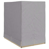 Double Sun Lounger with Roof Beige 205 x 129 x 200 cm PE rattan 3376130