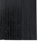 Room Divider Black Width 600 cm Height 165 cm Bamboo 377004