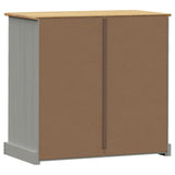 Chest of Drawers VIGO Grey 80x40x76 cm Solid Wood Pine 353162