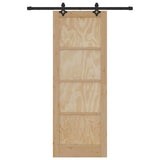 Sliding Door Set Other ORKDAL Natural and black 78 x 211 cm 3333612