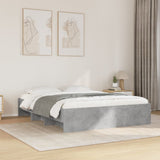 Bed Frame without Mattress Concrete Grey 150x200cm Engineered Wood 3295649