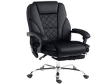 Massage Office Chair, Heated Reclining Computer Chair with Adjustable Height and Footrest, Black T3398P377450