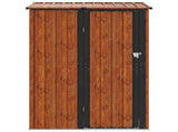 Garden Sheds Brown 140.5 x 74 x 200 cm Metal 42011298