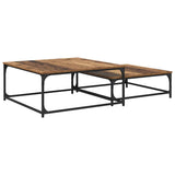 Coffee Table 2 pcs Old Wood Engineered Wood 881893