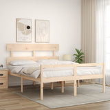Senior Bed without Mattress 160x200 cm Solid Wood 3195361