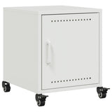 Bedside Cabinet White 36x39x43.5 cm Steel 846624