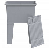 Laundry Tub Grey 59x41x75 cm Resin 4002800