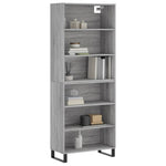 Highboard Grey Sonoma 69.5x32.5x180 cm Engineered Wood 3189603