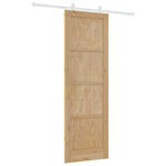 Sliding Door Manual White 78 x 232 cm Solid pine wood and steel 3333558