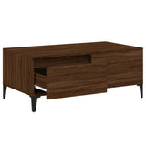 Coffee Table Brown Oak 90x50x36.5 cm Engineered Wood 821123