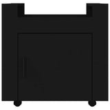 Desk Trolley Black 60x45x60 cm Engineered Wood 816609