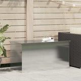 Garden Storage Cushion Box Steel 100 x 50.5 x 50 cm 220 Silver 874564